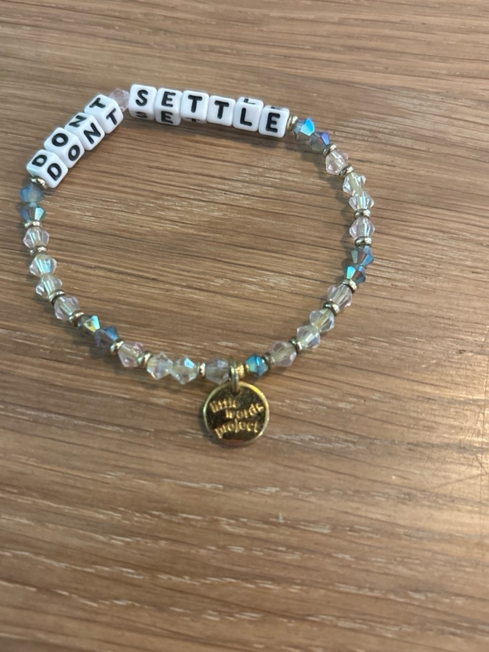 Little Words Project Beaded Don’t settle bracelet - Picture 2 of 2